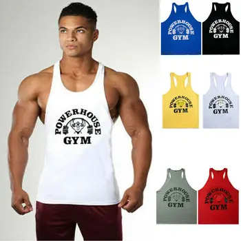 Men Summer Fitness Bodybuilding Muscle Gym Vest Plain Home Tank Tee Tops Singlet 
Men Summer Fitness Bodybuilding Muscle Gym Vest Plain Home Tank Tee Tops Singlet