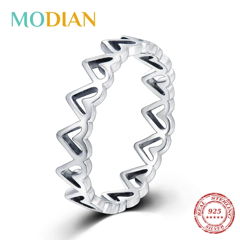 Modian Irregular Hearts Stackable Finger Ring Fashion 925 Sterling Silver Simple Delicate Rings For Women Romantic Fine Jewelry
Modian Irregular Hearts Stackable Finger Ring Fashion 925 Sterling Silver Simple Delicate Rings For Women Romantic Fine Jewelry