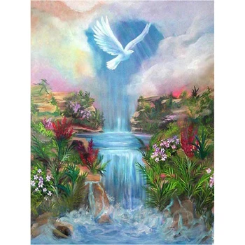 5D square Diamond Painting cross stitch Waterfall scenery Mosaic Pictures of Rhinestones Home Decor DIY Diamond Embroidery Icons
5D square Diamond Painting cross stitch Waterfall scenery Mosaic Pictures of Rhinestones Home Decor DIY Diamond Embroidery Icons