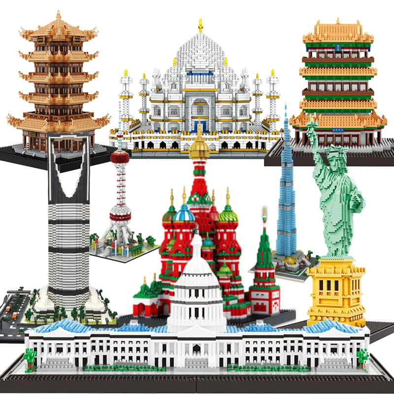 Diamond NO Compatible legoed city Architecture Temple of Heaven sets building bricks eiffel tower Taj Mahal mini blocks
Diamond NO Compatible legoed city Architecture Temple of Heaven sets building bricks eiffel tower Taj Mahal mini blocks