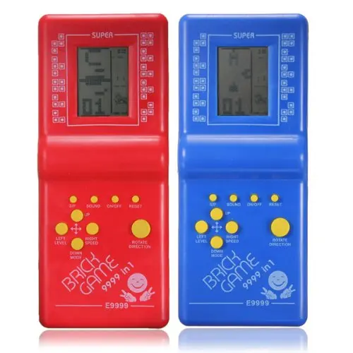 Classic Tetris Hand Held LCD Electronic Game Toys Fun Brick Game Riddle Handheld Game Console
Classic Tetris Hand Held LCD Electronic Game Toys Fun Brick Game Riddle Handheld Game Console