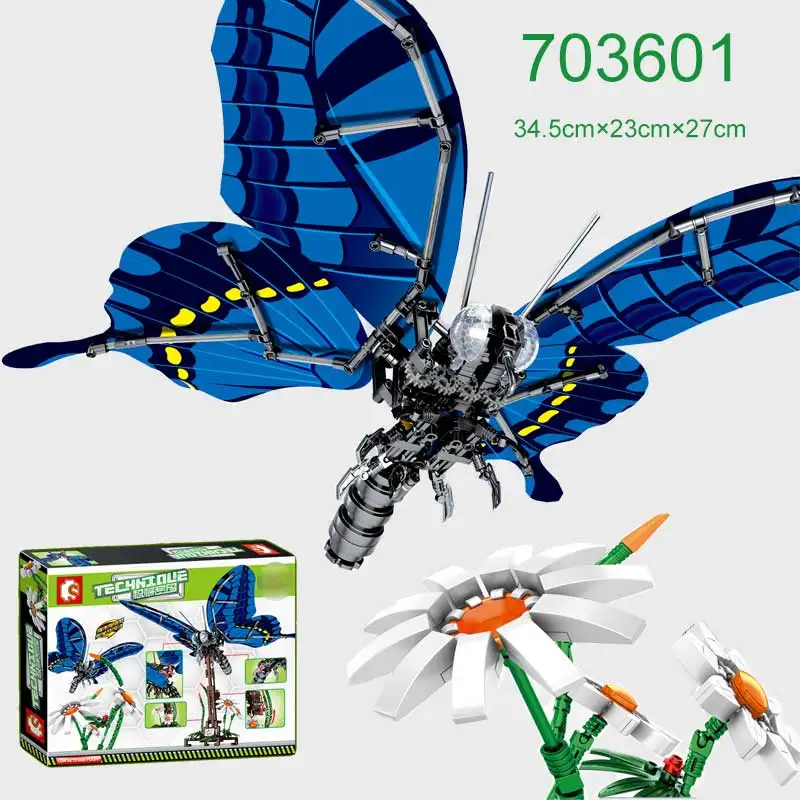 New Sembo 703601 Creative Moc Insect Hand Swallowtail DIY Butterfly flowers Compatible technic Building Block Bricks toys gifts
New Sembo 703601 Creative Moc Insect Hand Swallowtail DIY Butterfly flowers Compatible technic Building Block Bricks toys gifts