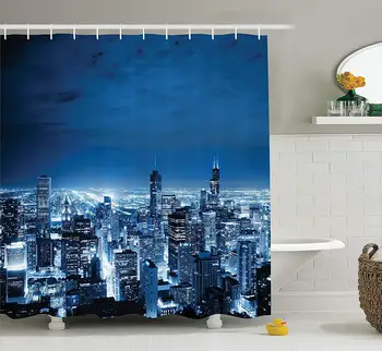 Apartment Decor Collection, Aerial View Of Chicago Developed Success Horizon Dusk Structure Tourism View, Polyester Fabric
Apartment Decor Collection, Aerial View Of Chicago Developed Success Horizon Dusk Structure Tourism View, Polyester Fabric