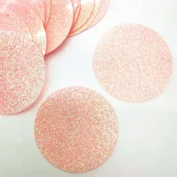 50g Glitter Pink Large Round Sequins 50mm PET Flat Paillette For Belly Dance Costumes With 1 Side Hole
50g Glitter Pink Large Round Sequins 50mm PET Flat Paillette For Belly Dance Costumes With 1 Side Hole