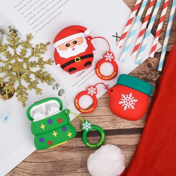 Cute 3D Cartoon Merry Christmas Trees Case For AirPods 2 1 Earphone Accessories Soft Capa For Apple Air Pods 1 2 Case With Hooks
Cute 3D Cartoon Merry Christmas Trees Case For AirPods 2 1 Earphone Accessories Soft Capa For Apple Air Pods 1 2 Case With Hooks