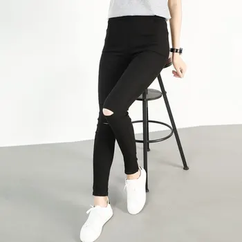 Summer Black Hole Jeans Summer Thin Section Cropped Pants Stretch Pencil Pants Knee Hole Pants
Summer Black Hole Jeans Summer Thin Section Cropped Pants Stretch Pencil Pants Knee Hole Pants