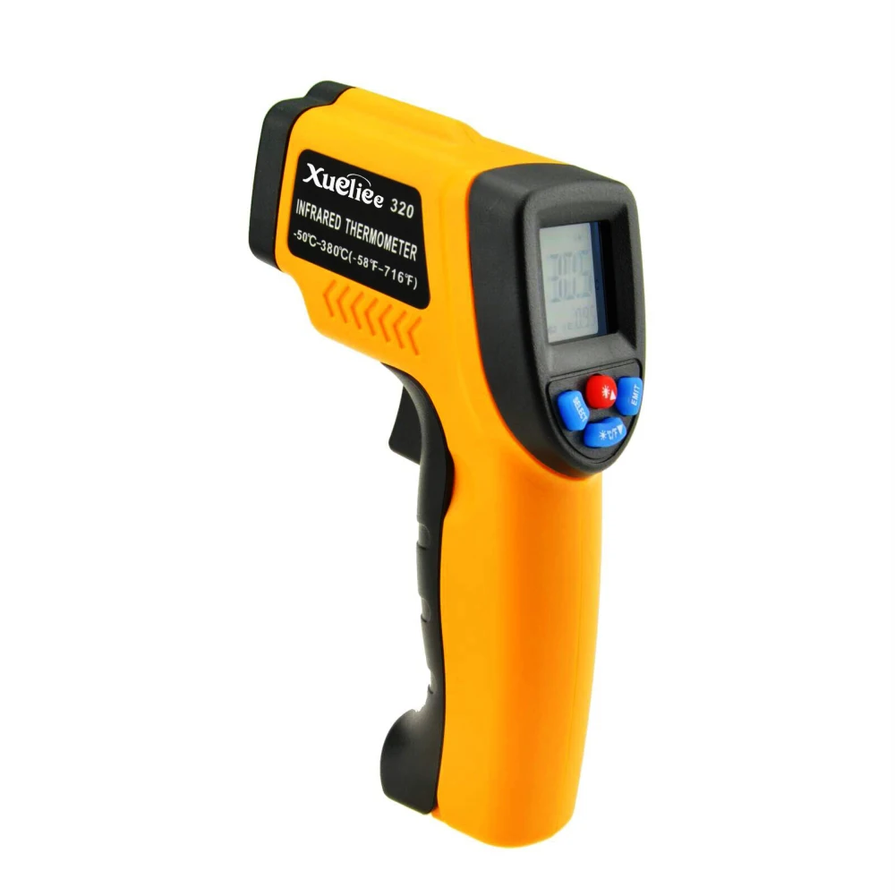 GM320 Laser LCD Digital IR Infrared Thermometer Temperature Meter Gun Point -50~380 Degree Non-Contact Thermometer
GM320 Laser LCD Digital IR Infrared Thermometer Temperature Meter Gun Point -50~380 Degree Non-Contact Thermometer