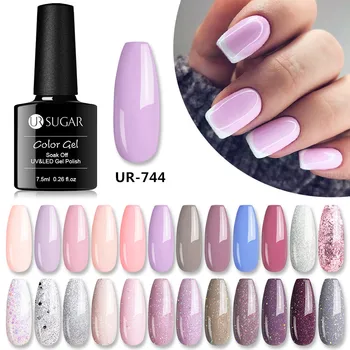 UR SUGAR 7.5ml UV Gel Nail Polish Pink Glitter Rose Gold Soak Off Semi Permanent Gel varnish Varnish Nails Art Designs
UR SUGAR 7.5ml UV Gel Nail Polish Pink Glitter Rose Gold Soak Off Semi Permanent Gel varnish Varnish Nails Art Designs