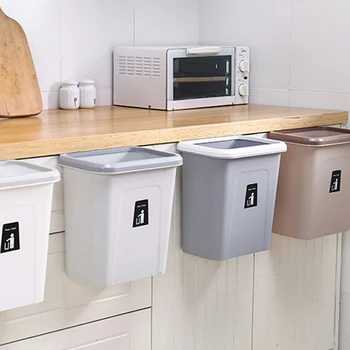 Push Cover Wall-Mounted Waste Bin Trash Can High Capacity Eco-friendly Plastic Rectangular Kitchen Waste Storage Box Easy Clean
Push Cover Wall-Mounted Waste Bin Trash Can High Capacity Eco-friendly Plastic Rectangular Kitchen Waste Storage Box Easy Clean
