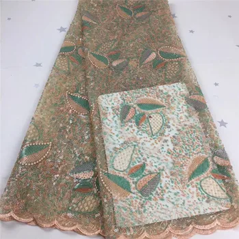 Peach/green African Lace Fabric High Qulity Latest Nigerian Wedding Lace Fabrics Embroidered Tulle French Laces Material 2020
Peach/green African Lace Fabric High Qulity Latest Nigerian Wedding Lace Fabrics Embroidered Tulle French Laces Material 2020