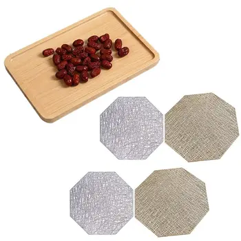 1x Wooden Tray Solid Wooden Rectangular Plate Cup Tray & 4Pcs PVC Placemats Octagonal Hollow Waterproof Non Slip
1x Wooden Tray Solid Wooden Rectangular Plate Cup Tray & 4Pcs PVC Placemats Octagonal Hollow Waterproof Non Slip