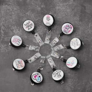 New Fashion Creative 360° Rotation Retractable Badge Reel Fashion Nurse Display ID Name Card Badge Holder Office Supplies
New Fashion Creative 360° Rotation Retractable Badge Reel Fashion Nurse Display ID Name Card Badge Holder Office Supplies
