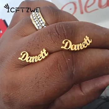 Personalized Name Stainless Steel Letter Stud Earrings For Women Gold Custom Name Piercing Earring Nameplate Jewelry Best Gift
Personalized Name Stainless Steel Letter Stud Earrings For Women Gold Custom Name Piercing Earring Nameplate Jewelry Best Gift