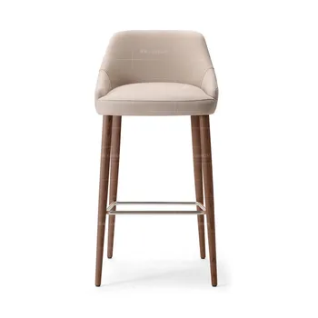 Nordic bar chair solid wood leisure simple front desk bar chair modern industrial style bar chair high stool high chair
Nordic bar chair solid wood leisure simple front desk bar chair modern industrial style bar chair high stool high chair