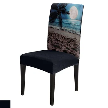 Beach Hoilday Night Moon Spandex Elastic Dining Chair Slipcover Removable Kitchen Seat Case Stretch Chair Cover for Banquet
Beach Hoilday Night Moon Spandex Elastic Dining Chair Slipcover Removable Kitchen Seat Case Stretch Chair Cover for Banquet