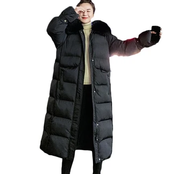 New Korean Loose Cotton Jacket Women's long Thick Warm Down cotton Jackets Winter Casual Hooded Fur collar Parkas Outerwear F999
New Korean Loose Cotton Jacket Women's long Thick Warm Down cotton Jackets Winter Casual Hooded Fur collar Parkas Outerwear F999