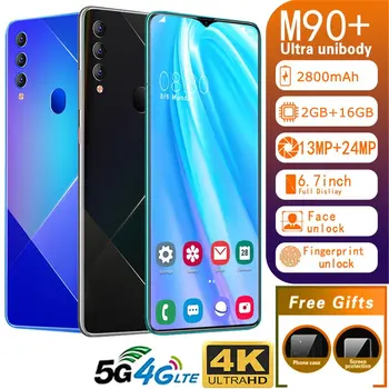 M90+ 2+16GB 6.7Inch Water Drop Screen Human Face Fingerprint Mobile Phone Smart Phone Bit Battery Camera Smartphone
M90+ 2+16GB 6.7Inch Water Drop Screen Human Face Fingerprint Mobile Phone Smart Phone Bit Battery Camera Smartphone
