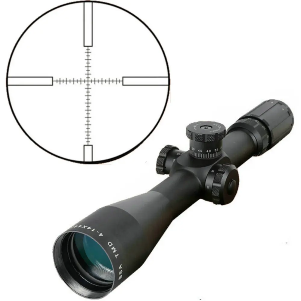 BSA TMD 4-14X44 FFP Hunting Riflescope First Focal Plane Glass Mil Dot Reticle Tactical Optics Sight Side Parallax Rifle Scope
BSA TMD 4-14X44 FFP Hunting Riflescope First Focal Plane Glass Mil Dot Reticle Tactical Optics Sight Side Parallax Rifle Scope