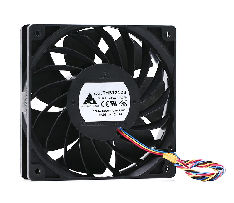 4-проводной вентилятор охлаждения сервера Delta Electronics THB1212B AC70 DC 12 В 120 А 120x25 мм
4-проводной вентилятор охлаждения сервера Delta Electronics THB1212B AC70 DC 12 В 120 А 120x25 мм