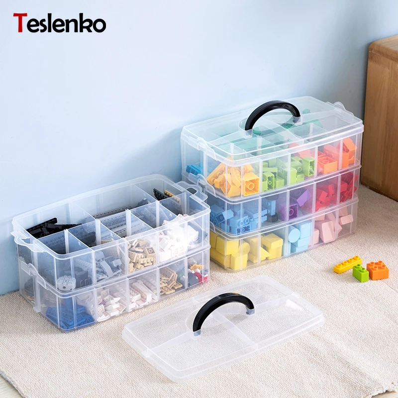 2/3 Layer Lego Building Blocks Toy Box Plastic Box Transparent Jewelry Organizer Scrapbooking Storage Suitcase For Tools
2/3 Layer Lego Building Blocks Toy Box Plastic Box Transparent Jewelry Organizer Scrapbooking Storage Suitcase For Tools