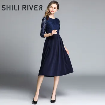 2020 spring summer runway designer party long dress for women half sleeve slim casual lace elegant vintage pleated dresses blue
2020 spring summer runway designer party long dress for women half sleeve slim casual lace elegant vintage pleated dresses blue