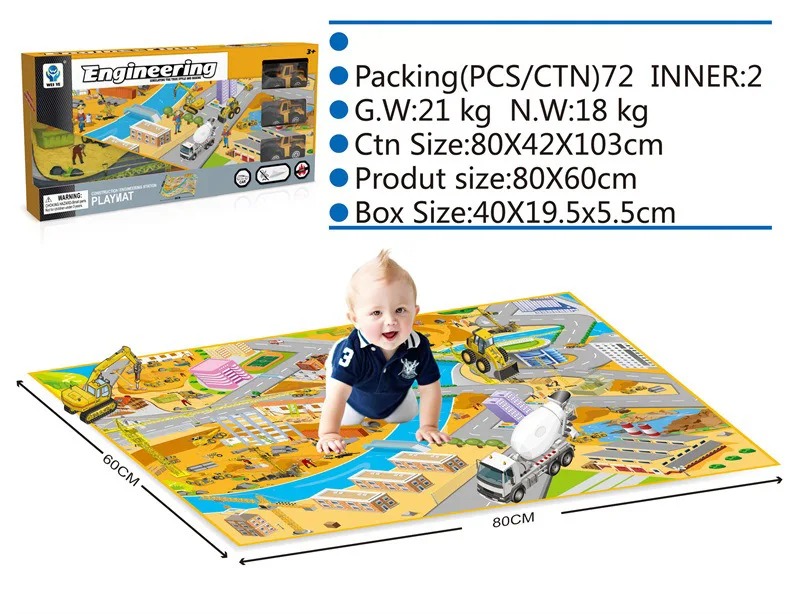 Children'S Educational Toy Parking Lot Signs Drawings City Simulation Plastic Engineering Vehicle Rug Scene Figure
Children'S Educational Toy Parking Lot Signs Drawings City Simulation Plastic Engineering Vehicle Rug Scene Figure