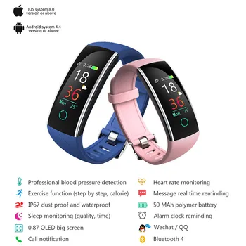 C20 Men's Anti-static Smart Bracelet Fitness Waterproof Watch Sports Heart Rate Blood Pressure Monitoring Weather Broadcast
C20 Men's Anti-static Smart Bracelet Fitness Waterproof Watch Sports Heart Rate Blood Pressure Monitoring Weather Broadcast