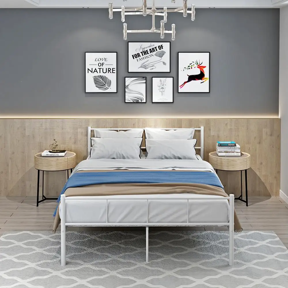 Simplicity Stylish Modern WHITE Framework Metal Bed Frame 4FT6 DOUBLE for Adult Children
Simplicity Stylish Modern WHITE Framework Metal Bed Frame 4FT6 DOUBLE for Adult Children