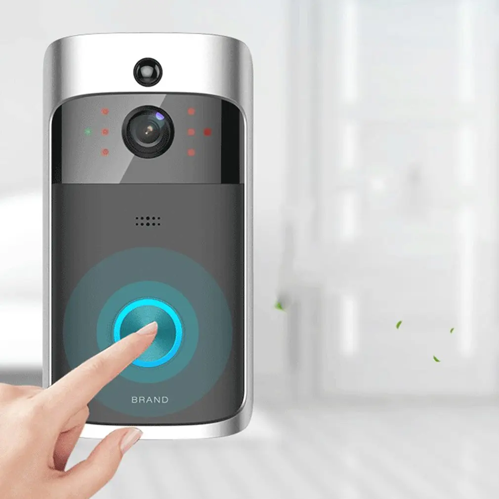 Wireless WIFI Video Door Bell Two-way Audio Doorbell IR-CUT Night Vision PIR Motion Detection Home Security Alarm
Wireless WIFI Video Door Bell Two-way Audio Doorbell IR-CUT Night Vision PIR Motion Detection Home Security Alarm
