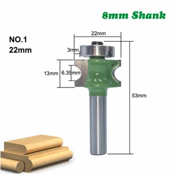 1*Router Bit 8mm Shank Bullnose Half Round Router Bit Endmill Milling Cutter Woodworking Tool Brand New
1*Router Bit 8mm Shank Bullnose Half Round Router Bit Endmill Milling Cutter Woodworking Tool Brand New