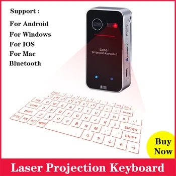 Bluetooth Virtual Keyboard Laser Projection Portable Wireless Keyboard for PC Notebook Tablet Smart Mobile Phone Raspberry Pi
Bluetooth Virtual Keyboard Laser Projection Portable Wireless Keyboard for PC Notebook Tablet Smart Mobile Phone Raspberry Pi