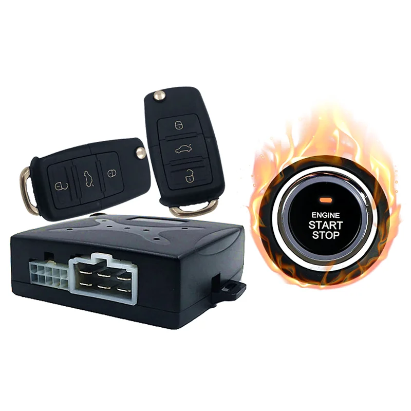 Ignition Start Car Alarm With Autostart Push Start Stop Button One-Key Engine Remote Starter Lock Control Keyless Entry System
Ignition Start Car Alarm With Autostart Push Start Stop Button One-Key Engine Remote Starter Lock Control Keyless Entry System