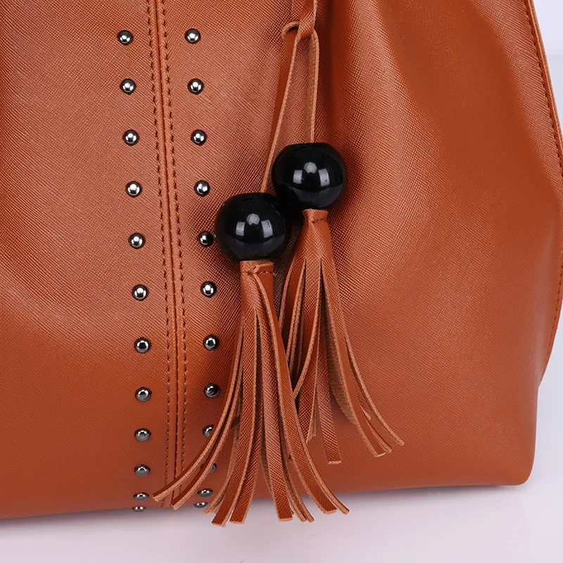 2019 New Style WOMEN'S Fashion Handbag Handbag Wooden Bead Tassel Bag Three-piece Set Different Size Bags
2019 New Style WOMEN'S Fashion Handbag Handbag Wooden Bead Tassel Bag Three-piece Set Different Size Bags