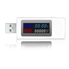 KWS-V30 Timing Ammeter 120W Usb 10 In 1 DC Type-C USB Tester Meter Digital Monitoring Cut-off Power Indicator Bank Charger
KWS-V30 Timing Ammeter 120W Usb 10 In 1 DC Type-C USB Tester Meter Digital Monitoring Cut-off Power Indicator Bank Charger