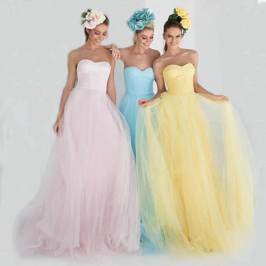 Vnaix P2017 Newest 2015 Sweetheart Sleeveless Yellow Blue Tulle A Line Simple And Elegant Long Formal Prom Dresses 2015
Vnaix P2017 Newest 2015 Sweetheart Sleeveless Yellow Blue Tulle A Line Simple And Elegant Long Formal Prom Dresses 2015