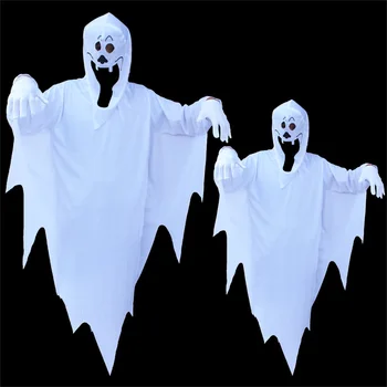 Scary White Ghost Costume Cosplay Robe For Adult Kids Children Halloween Party Costumes Family Masquerade Ghost Colthing
Scary White Ghost Costume Cosplay Robe For Adult Kids Children Halloween Party Costumes Family Masquerade Ghost Colthing