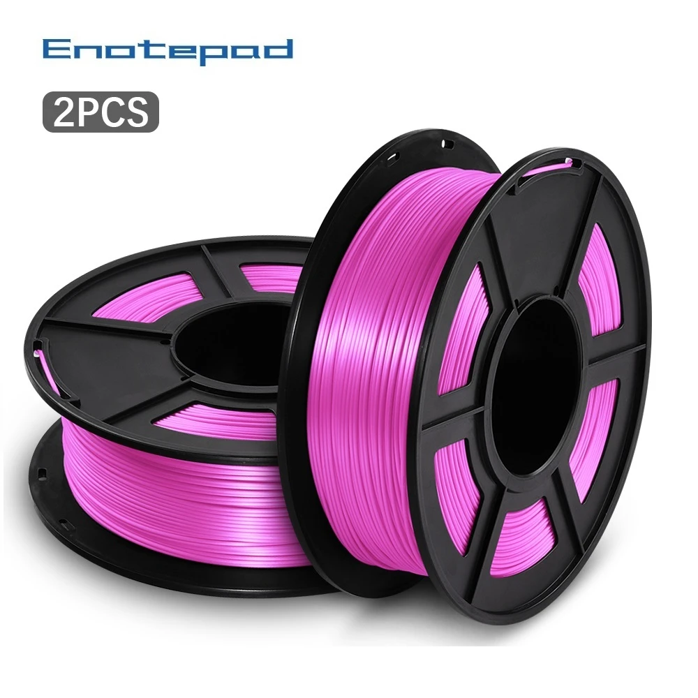 Enotepad Silk Filament 1kg Spool (2.2 lbs) Dimensional Accuracy +/- 0.02 mm 100% no bubble pla silk filament for 3d printer
Enotepad Silk Filament 1kg Spool (2.2 lbs) Dimensional Accuracy +/- 0.02 mm 100% no bubble pla silk filament for 3d printer