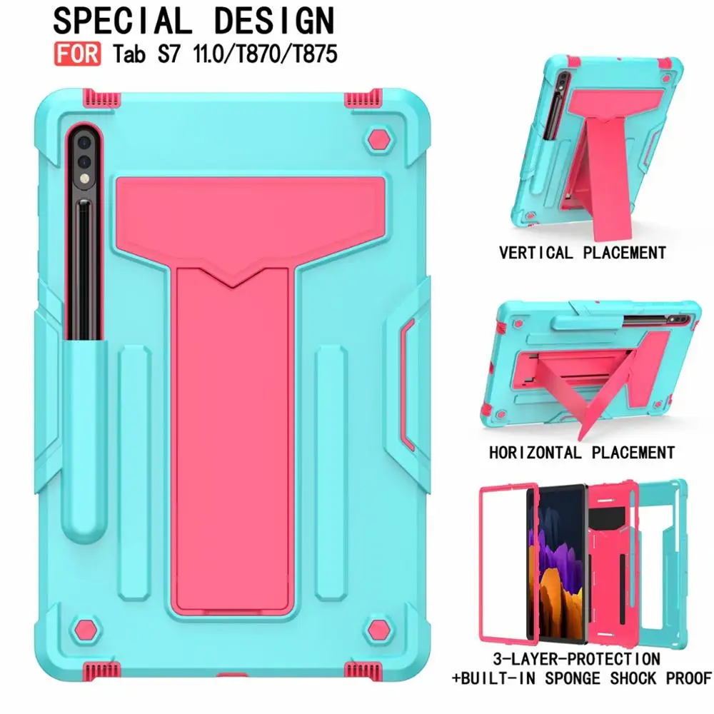 For Samsung Galaxy Tab S7 Case Heavy Duty Protective Case Drop&Shock Proof Tablet Cover 11Inch T870/T875 for Kids Stand Case
For Samsung Galaxy Tab S7 Case Heavy Duty Protective Case Drop&Shock Proof Tablet Cover 11Inch T870/T875 for Kids Stand Case
