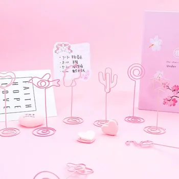 1 Pcs Pink Unicorn Flamingo Heart Star Bird Cactus Metal Desk Notes Folder Clips Photo Holder Standing Memo Pad Message Clips
1 Pcs Pink Unicorn Flamingo Heart Star Bird Cactus Metal Desk Notes Folder Clips Photo Holder Standing Memo Pad Message Clips