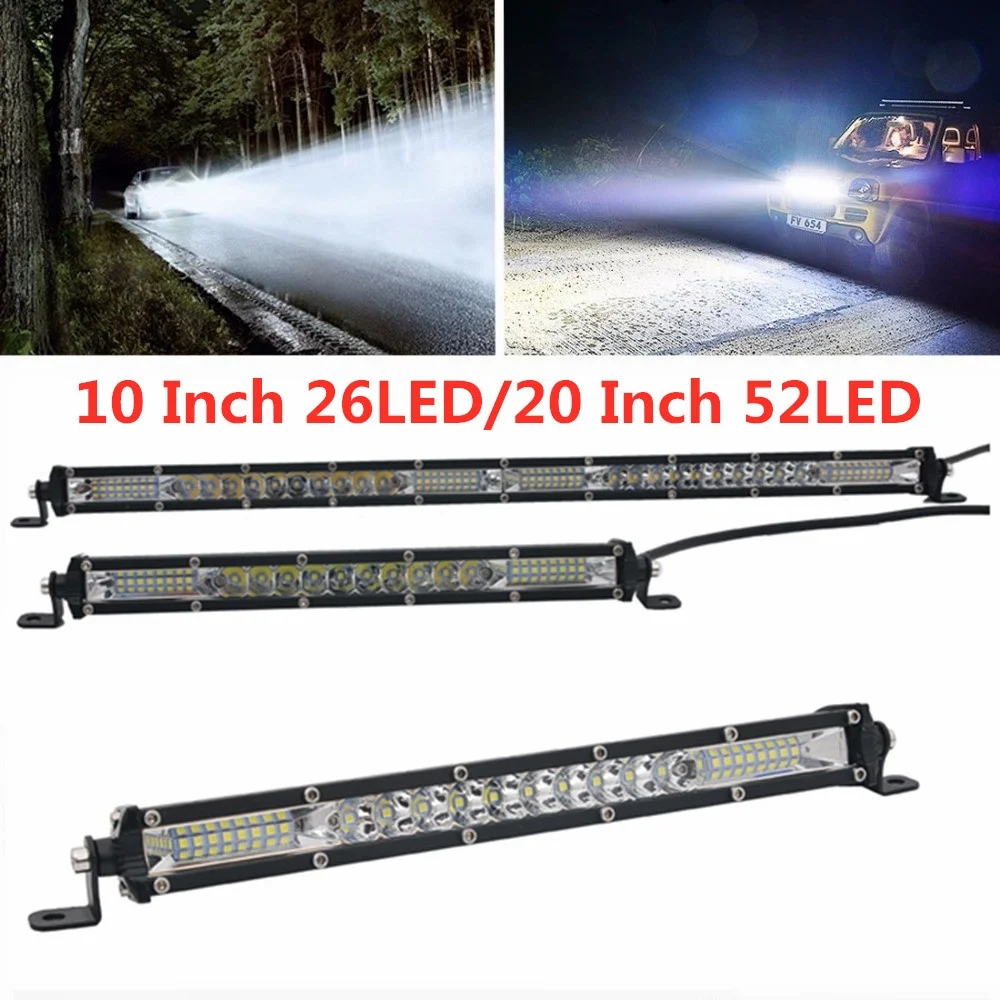 10 Inch 20 Inch 26LED 130W/ 52LED 260W LED Light Bar Combo Beam LED Work Light For Truck SUV ATV 4X4 Off Road LED Fog Light
10 Inch 20 Inch 26LED 130W/ 52LED 260W LED Light Bar Combo Beam LED Work Light For Truck SUV ATV 4X4 Off Road LED Fog Light
