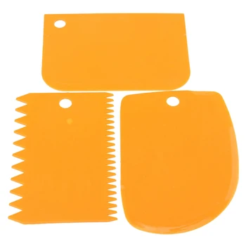 3 pcs plastic dough scraper Icing Fondant Cake Decorating Baking Pastry Tools Simply Smooth Jagged Edge Spatulas Cutters
3 pcs plastic dough scraper Icing Fondant Cake Decorating Baking Pastry Tools Simply Smooth Jagged Edge Spatulas Cutters