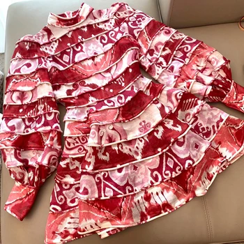 Fashion Red Dress Women Print Long Sleeve Dress Elegant Mini Dress Female
Fashion Red Dress Women Print Long Sleeve Dress Elegant Mini Dress Female