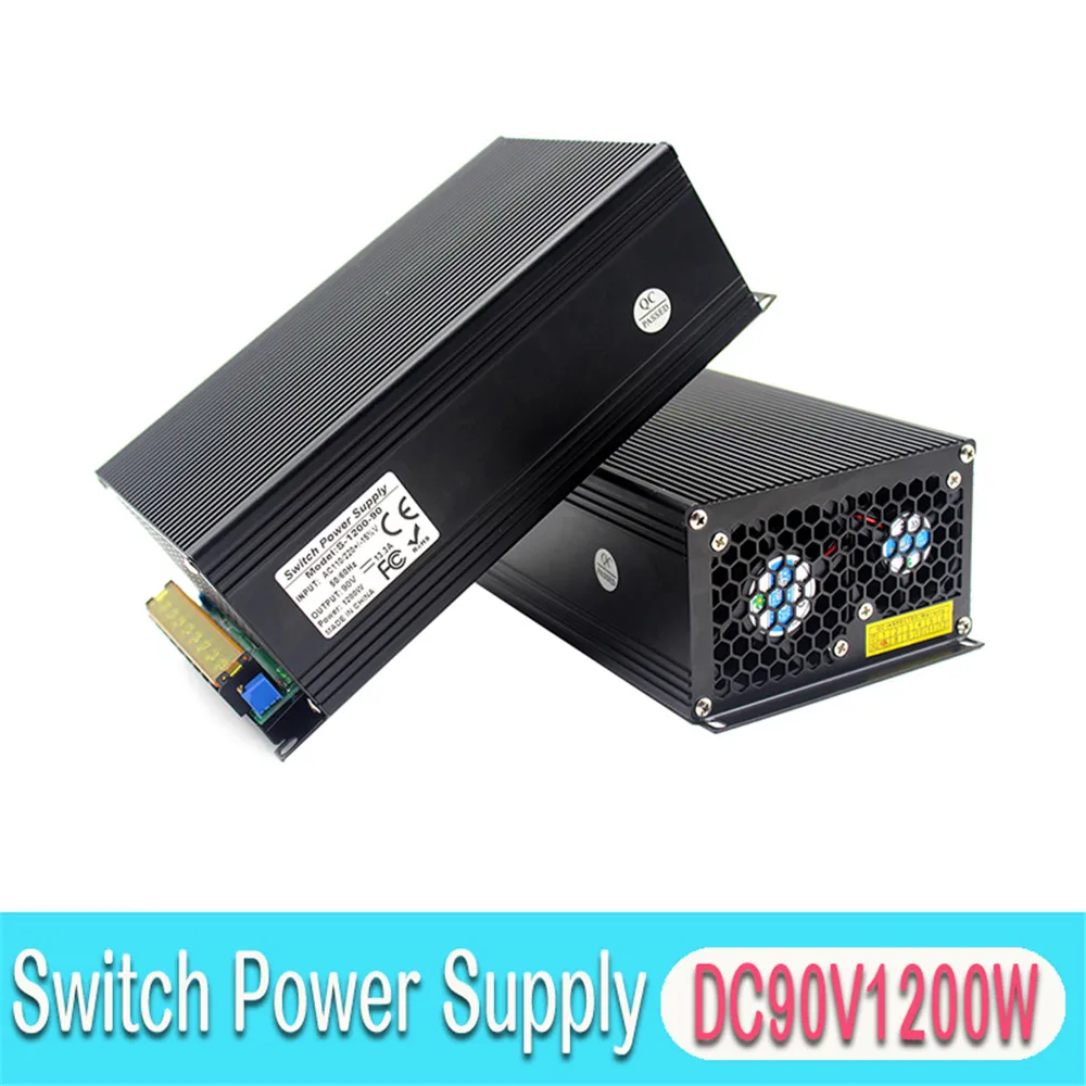 Regulated DC Power Supply Switch 90V 13.3A 1200W Transformer 110V 220V AC DC90V Power-Supply Unit for CNC Router Stepper Motor
Regulated DC Power Supply Switch 90V 13.3A 1200W Transformer 110V 220V AC DC90V Power-Supply Unit for CNC Router Stepper Motor