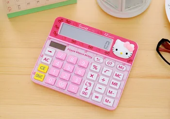 Cute cartoon calculator desktop supplies hello Kitty KT solar 12-digit arithmetic computer Calculator for Girls
Cute cartoon calculator desktop supplies hello Kitty KT solar 12-digit arithmetic computer Calculator for Girls