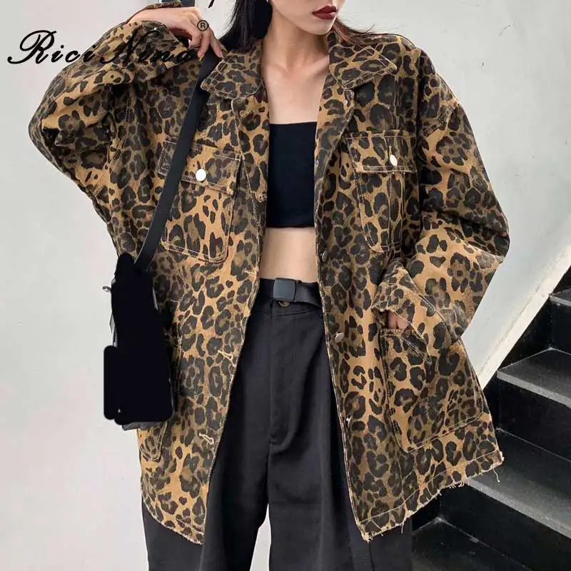 RICININA Oversize Jacket Woman Turn-Down Collar Leopard Buttons Pockets Female Jacket Long Sleeve Winter Coats And Jackets Women
RICININA Oversize Jacket Woman Turn-Down Collar Leopard Buttons Pockets Female Jacket Long Sleeve Winter Coats And Jackets Women