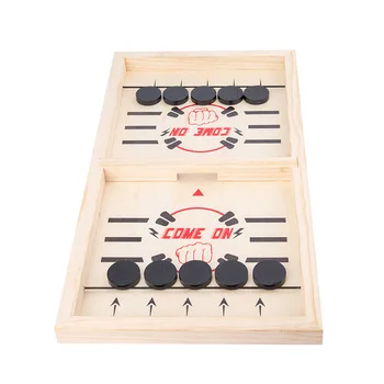 Pine Wood Family Table Hockey Game Catapult Chess Fast Sling Puck Game Ice Hockey Game Parent-child Interactive Toy 
Pine Wood Family Table Hockey Game Catapult Chess Fast Sling Puck Game Ice Hockey Game Parent-child Interactive Toy