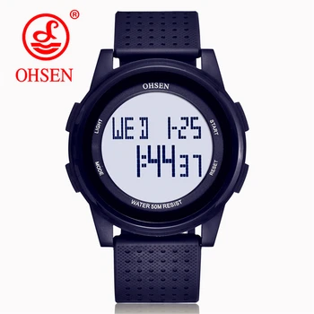 OHSEN Reloj Digital Hombre Mens Sports Watch 50M Waterproof LED Digital 2 Time Zone Military Electronics Watch Men Montre Homme
OHSEN Reloj Digital Hombre Mens Sports Watch 50M Waterproof LED Digital 2 Time Zone Military Electronics Watch Men Montre Homme