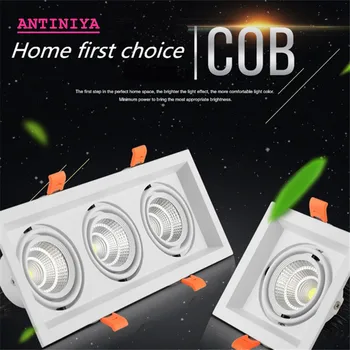 1pcs Super Bright Recessed square LED Dimmable Downlight COB 10w 20W 30w LED Spot light LED decoration Ceiling Lamp AC85-265v
1pcs Super Bright Recessed square LED Dimmable Downlight COB 10w 20W 30w LED Spot light LED decoration Ceiling Lamp AC85-265v