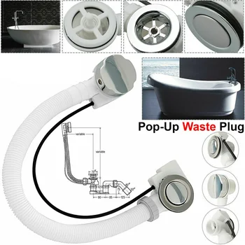 High-Quality Bathroom Plastic Bathtub Drainer Handwheel Rotating Pull Wire Control Type Mop Pool Drainer
High-Quality Bathroom Plastic Bathtub Drainer Handwheel Rotating Pull Wire Control Type Mop Pool Drainer
