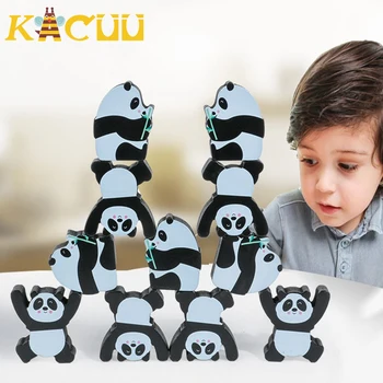 Cute Panda Stacking Blocks Wooden Balance Game Toy Kids Early Learning Balancing Block Educational Toys For Children kids Gift
Cute Panda Stacking Blocks Wooden Balance Game Toy Kids Early Learning Balancing Block Educational Toys For Children kids Gift
